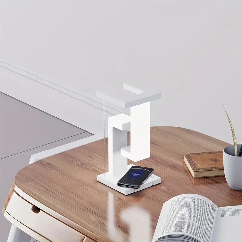 Levitating Desk Lamp wireless charger