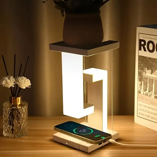 Levitating Desk Lamp wireless charger