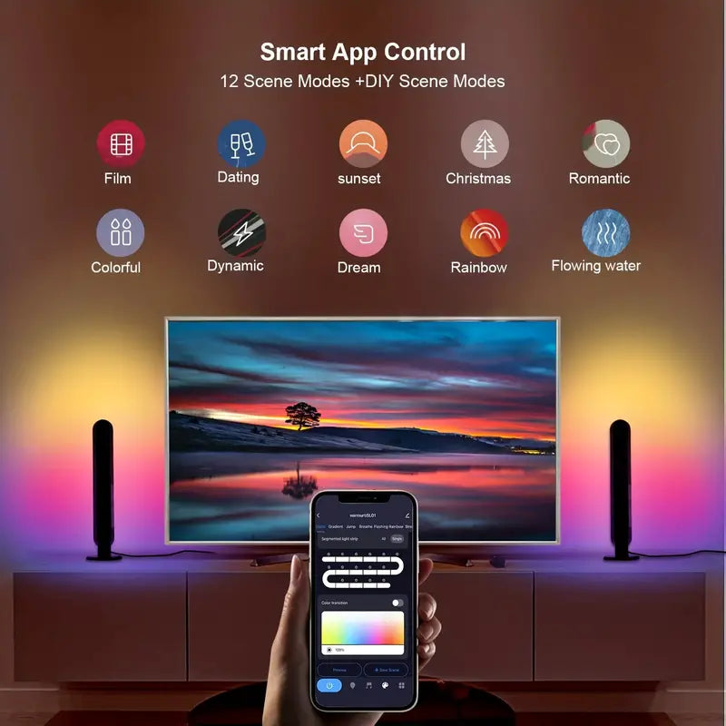 Smart LED light bar With Alexa And Google Assistant