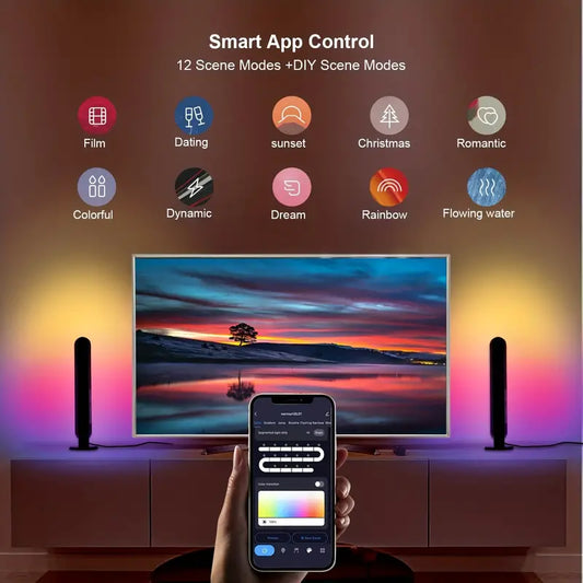 Smart LED light bar With Alexa And Google Assistant